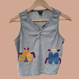 Large Upcycled Insect Tank Top